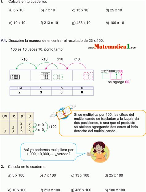 multiplicación de numeros.